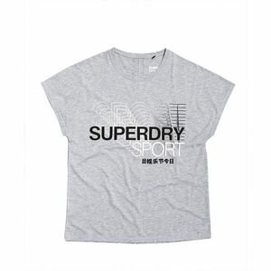 Superdry CORE SPLIT BACK TEE šedá 8 - Dámske tričko