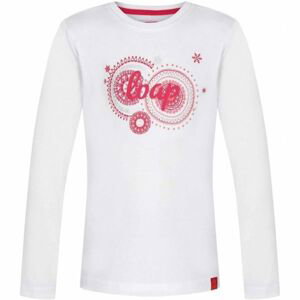 Loap ARISKA Dievčenské tričko, biela, veľkosť 122-128