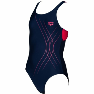 Arena G SOUL JR SWIM PRO BACK ONE PIECE tmavo modrá 10-11 - Dievčenské jednodielne plavky