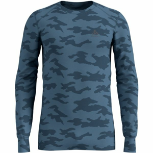Odlo SUW MEN'S TOP L/S CREW NECK ACTIVE WARM XMAS Pánske tričko, modrá, veľkosť XL