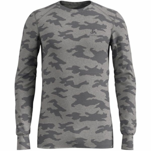 Odlo SUW MEN'S TOP L/S CREW NECK ACTIVE WARM XMAS Pánske tričko, sivá, veľkosť XL