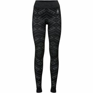 Odlo SUW WOMEN'S BOTTOM NATURAL+ KNISHIP WARM tmavo šedá S - Dámske funkčné legíny