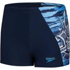 Speedo NEONSAMURAI DIGITAL AQUASHORT tmavo modrá 128 - Chlapčenské plavky