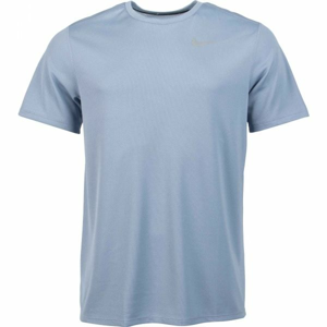 Nike DF BRTHE RUN TOP SS M sivá L - Pánske bežecké tričko