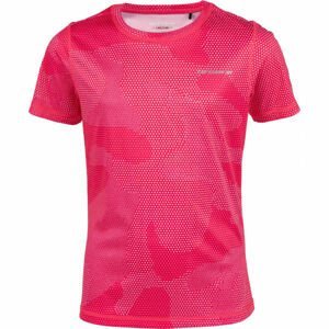Arcore GIANA Dievčenské bežecké tričko, ružová,strieborná, veľkosť