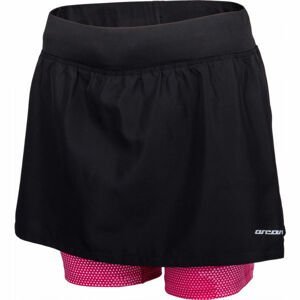 Arcore ARIANA Dámske bežecké šortky so sukňou, čierna, veľkosť L