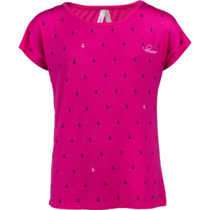 Lewro ASUNCION Dievčenské tričko, ružová, veľkosť 128-134