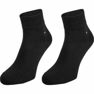 Tommy Hilfiger MEN QUARTER 2P Pánske ponožky, čierna, veľkosť 43 - 46