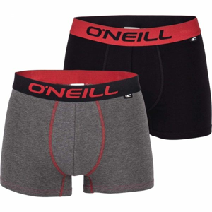 O'Neill BOXER PLAIN 2PACK Pánske boxerky, čierna,tmavo sivá,červená, veľkosť