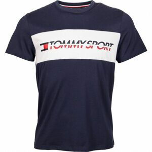 Tommy Hilfiger T-SHIRT LOGO DRIVER tmavo modrá S - Pánske tričko