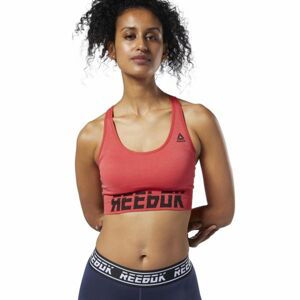 Reebok MYT SML PADDES BRA červená S - Dámska podprsenka