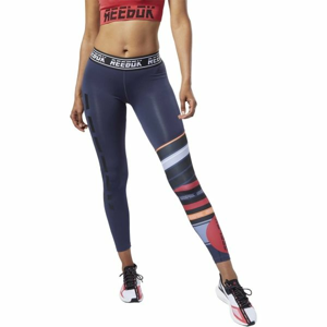 Reebok WOR MYT ENGINEERED TIGHT tmavo modrá L - Dámske legíny