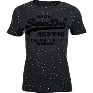 Superdry NAVY SHIMMER tmavo šedá 12 - Dámske tričko
