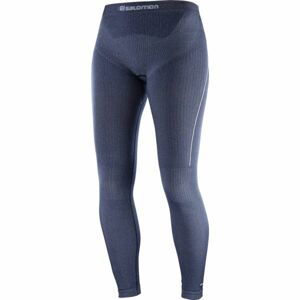 Salomon PRIMO WARM TIGHT SEAMLESS tmavo modrá S - Dámske legíny