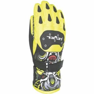 Level DARK JR žltá 5 - Detské lyžiarske rukavice