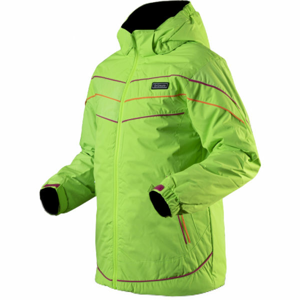 TRIMM Dievčenská lyžiarska bunda Dievčenská lyžiarska bunda, reflexný neón, veľkosť 128