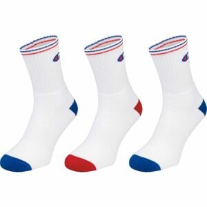 Champion CREW SOCKS PERFORMANCE X3 Unisex ponožky, biela, veľkosť 43 - 46