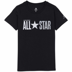 Converse ALL STAR SHORT SLEEVE CREW T-SHIRT čierna XS - Dámske tričko
