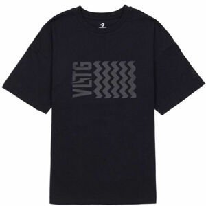 Converse VLTG OVERSIZED SHORT SLEEVE T-SHIRT Dámske tričko, čierna, veľkosť M