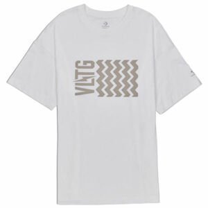 Converse VLTG OVERSIZED SHORT SLEEVE T-SHIRT Dámske tričko, biela, veľkosť S