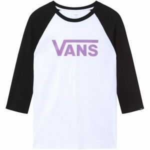 Vans MN VANS CLASSIC RAGLAN biela M - Pánske tričko s 3/4 rukávom