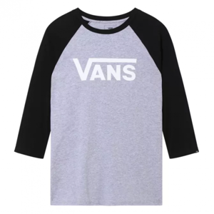 Vans MN VANS CLASSIC RAGLAN ATHLETIC šedá XL - Pánske tričko s 3/4 rukávom