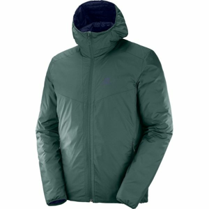 Salomon DRIFTER LOFT Pánska obojstranná bunda, tmavo zelená, veľkosť L