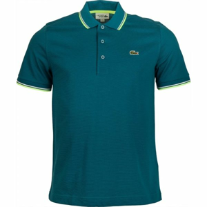 Lacoste MEN S S/S POLO tmavo zelená M - Pánske polo tričko