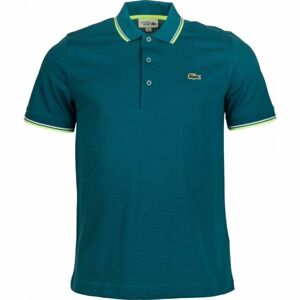 Lacoste MEN S S/S POLO tmavo zelená S - Pánske polo tričko