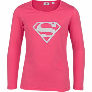 Warner Bros SILA SUPERGIRL Dievčenské tričko, ružová, veľkosť 140-146