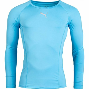 Puma LIGA BASELAYER TEE LS modrá M - Pánske funkčné tričko