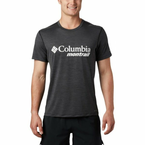 Columbia TRINITY TRAIL GRAPHIC TEE čierna XL - Pánske športové tričko
