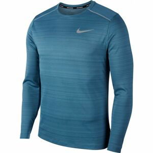 Nike DRY MILER TOP LS M modrá M - Pánske bežecké tričko