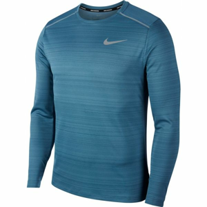 Nike DRY MILER TOP LS M Pánske bežecké tričko, modrá, veľkosť L