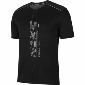 Nike DRY MILER SS PO GX FF M čierna L - Pánske bežecké tričko