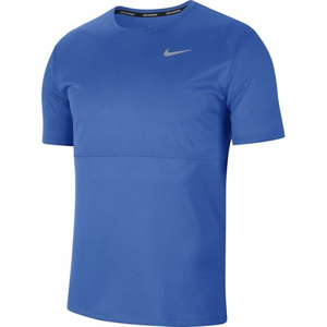 Nike BREATHE RUN TOP SS M modrá M - Pánske bežecké tričko