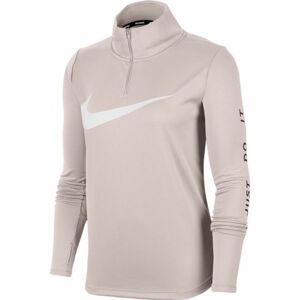 Nike MIDLAYER QZ SWSH RUN W ružová XS - Dámsky bežecký top