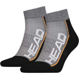 Head PERFORMANCE QUARTER 2PACK Unisex ponožky, čierna, veľkosť 39 - 42