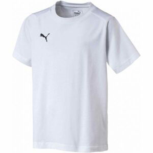 Puma LIGA CASUALS TEE JR biela 128 - Chlapčenské tričko