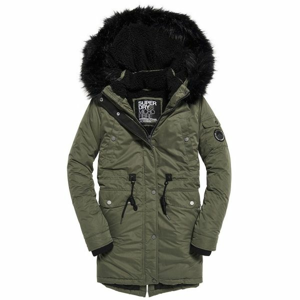 Superdry NADARE MICROFIBRE PARKA zelená 8 - Dámska parka