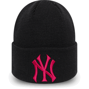 New Era MLBWMNS LEAGUE ESSENTIAL CUFF KNIT NEW YORK YANKEES čierna UNI - Dámska zimná klubová čiapka