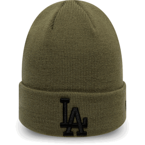New Era MLB LEAGUE ESSENTIAL CUFF KNIT LOS ANGELES DODGERS Unisex zimná čiapka, tmavo zelená, veľkosť OS
