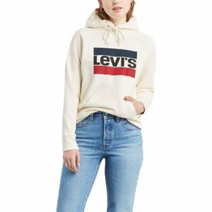 Levi's GRAPHIC SPORTHOODIE biela L - Dámska mikina