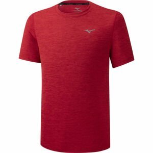 Mizuno IMPULSE CORE TEE červená M - Pánske bežecké tričko