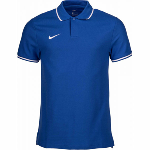 Nike POLO TM CLUB19 SS M modrá M - Pánske tričko polo