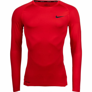 Nike NP TOP LS TIGHT M zelená S - Pánske tričko s dlhým rukávom