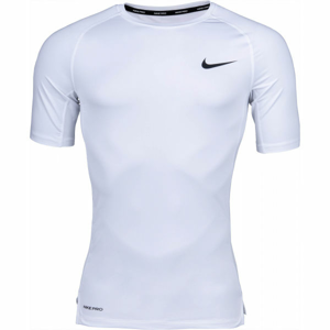 Nike NP TOP SS TIGHT M biela M - Pánske tričko