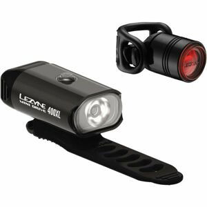 Lezyne MINI DRIVE 400 / FEMTO DRIVE Set svetiel na bicykel, čierna, veľkosť os