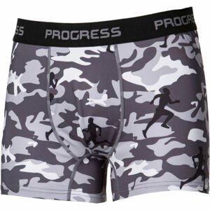 Progress CAMO Pánske boxerky, tmavo sivá,biela,sivá, veľkosť