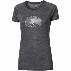 PROGRESS TARANAKI Dámske tričko z merino vlny, tmavo sivá, veľkosť